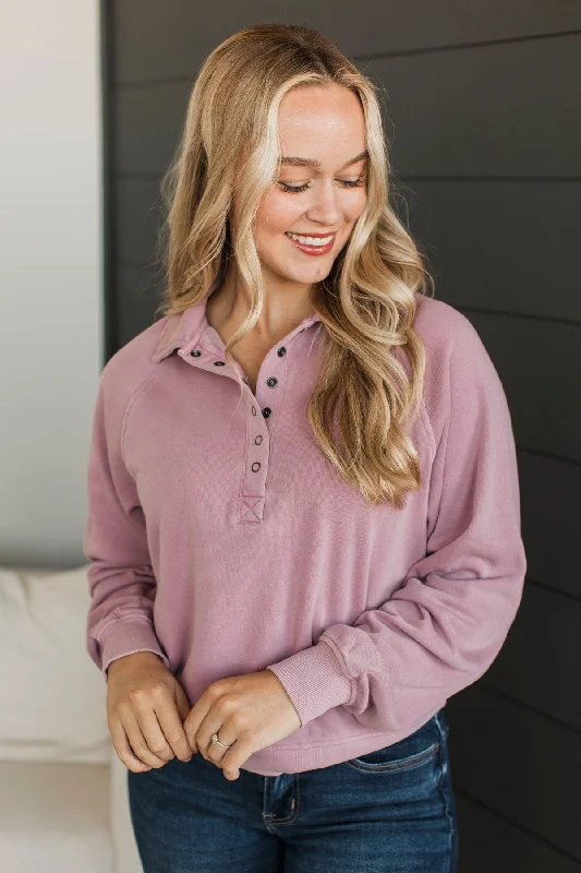 Thread & Supply Enviable Style Pullover- Orchid