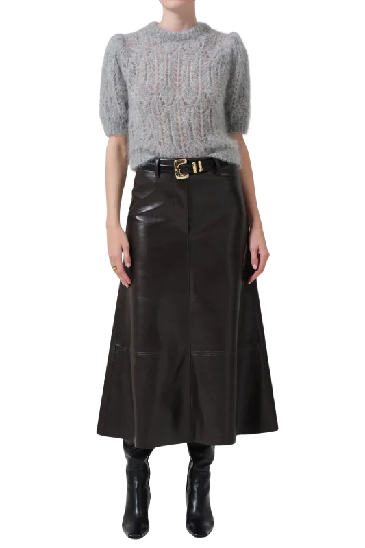 Cassia Leather Skirt