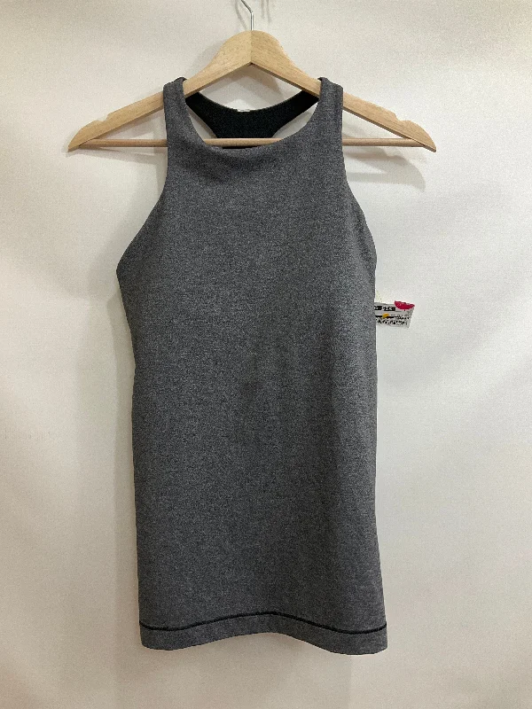 Athletic Tank Top By Lululemon In Grey, Size: 8