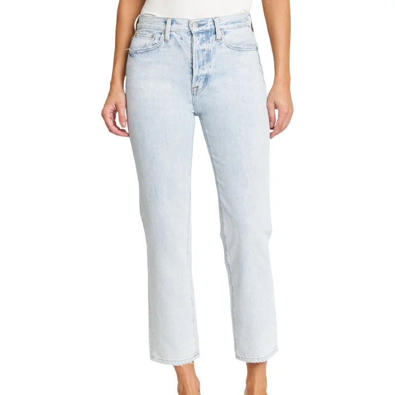 Charlie High Rise Straight Jeans In Rennie