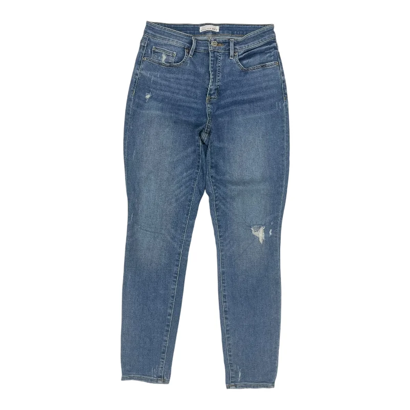 Jeans Skinny By Loft In Blue Denim, Size:6