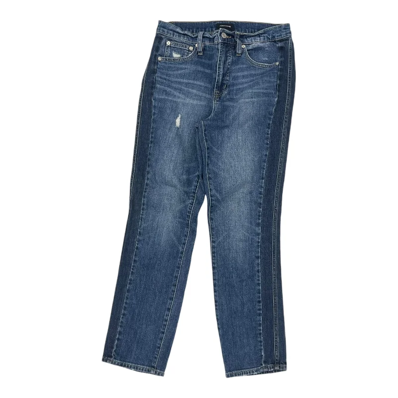 Jeans Straight By J. Crew In Blue Denim, Size:6