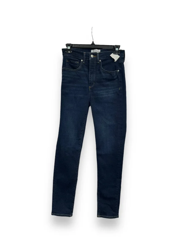 Jeans Straight By Loft In Blue Denim, Size: 2