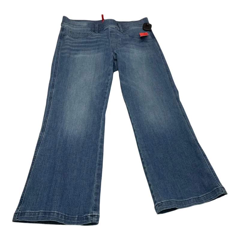 Jeans Straight By Spanx In Blue Denim, Size: L