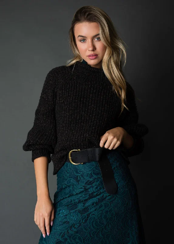 Kenzie Sweater in Heather Black