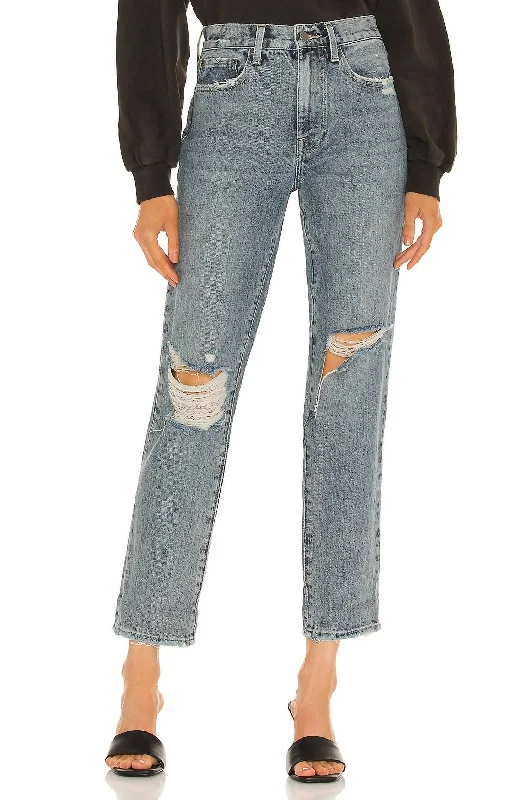 Presley High Rise Relaxed Roller Jeans In York