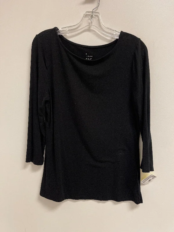 Top Short Sleeve By A New Day In Black, Size: M