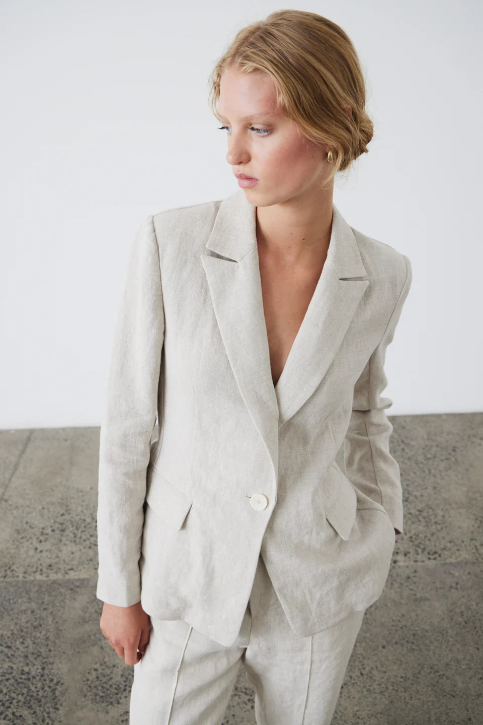 Laing Linen Blazer - Natural