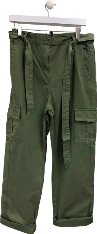 Threadbare Green Cargo Trousers UK 12