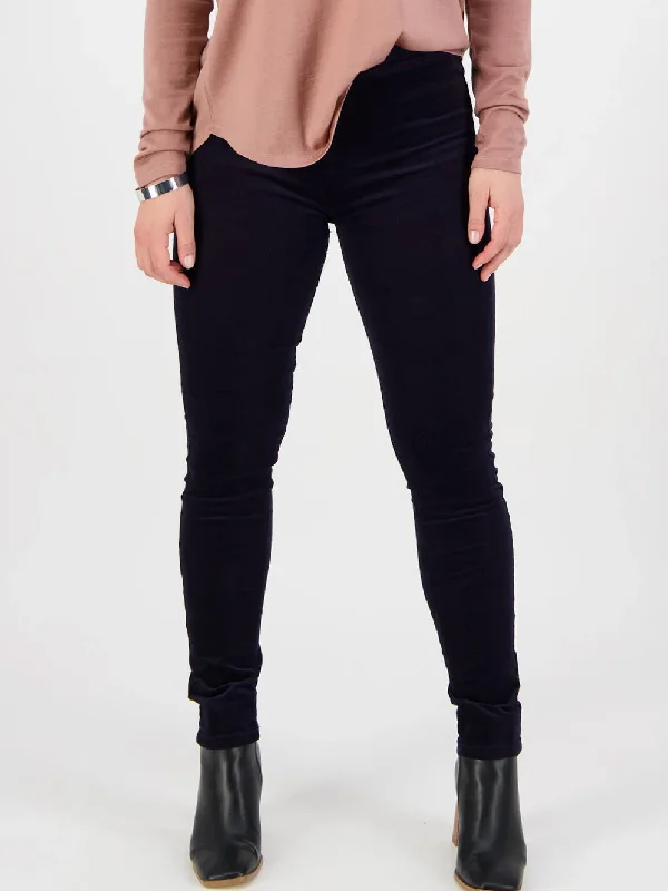 VASSALLI SKINNY PULL ON CORD PANT