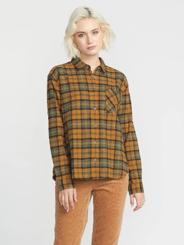 Plaid To Meet U Flannel - Bronze