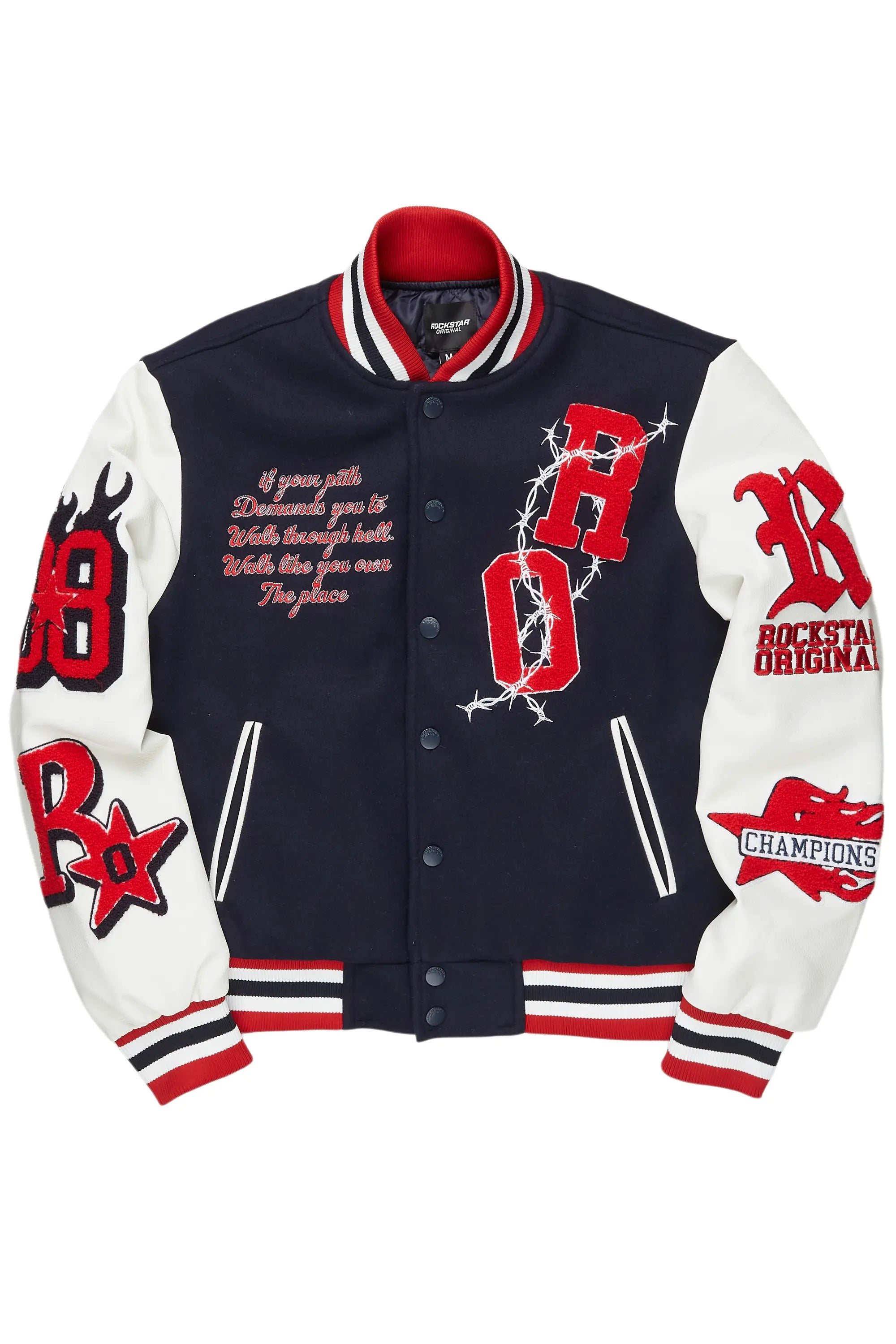 Skoll Navy Varsity Jacket