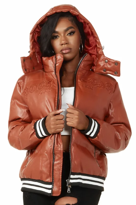 Miss Rust Puffer Jacket