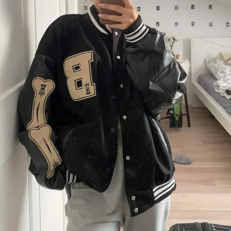 Varsity Baseball Bomber Jacket Unisex