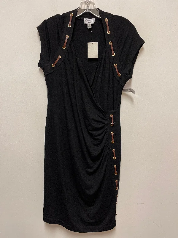 Dress Casual Midi By Carmen By Carmen Marc Valvo In Black, Size: Xl