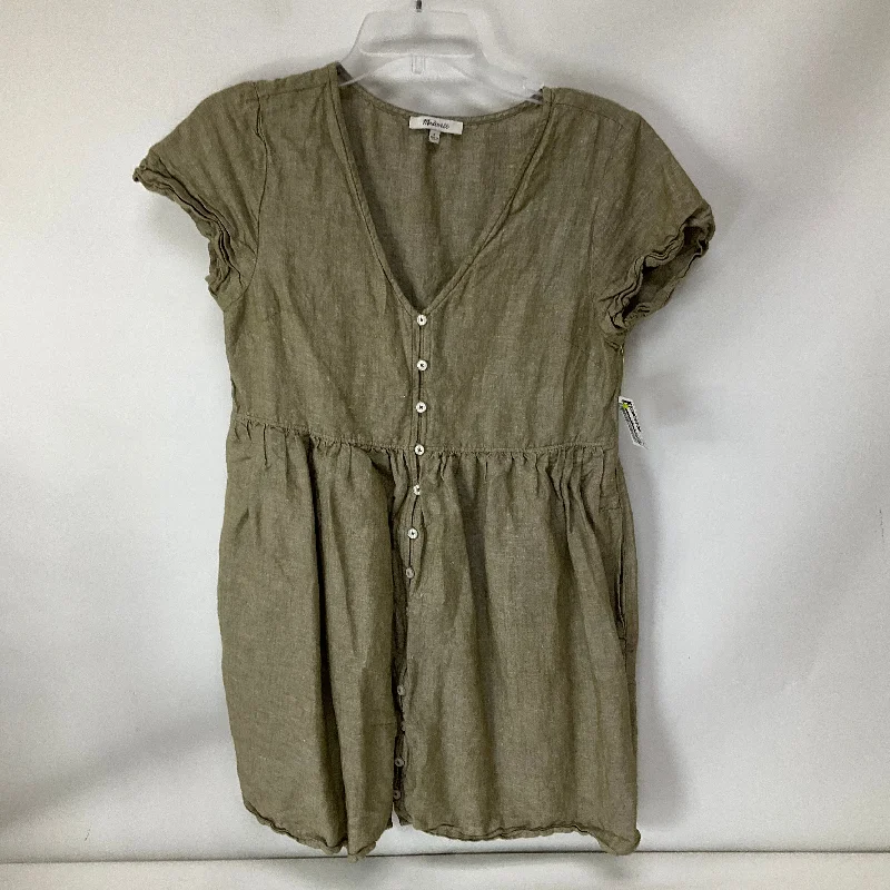 Dress Casual Midi By Madewell In Grey, Size: S