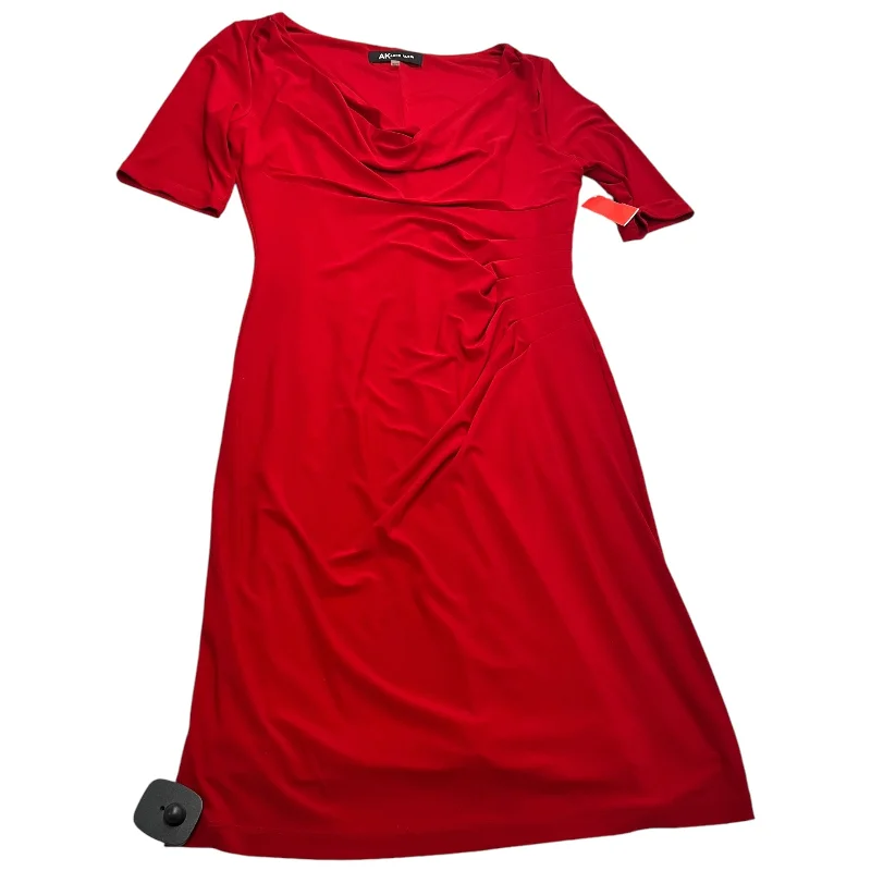 Dress Party Midi By Anne Klein In Red, Size: M