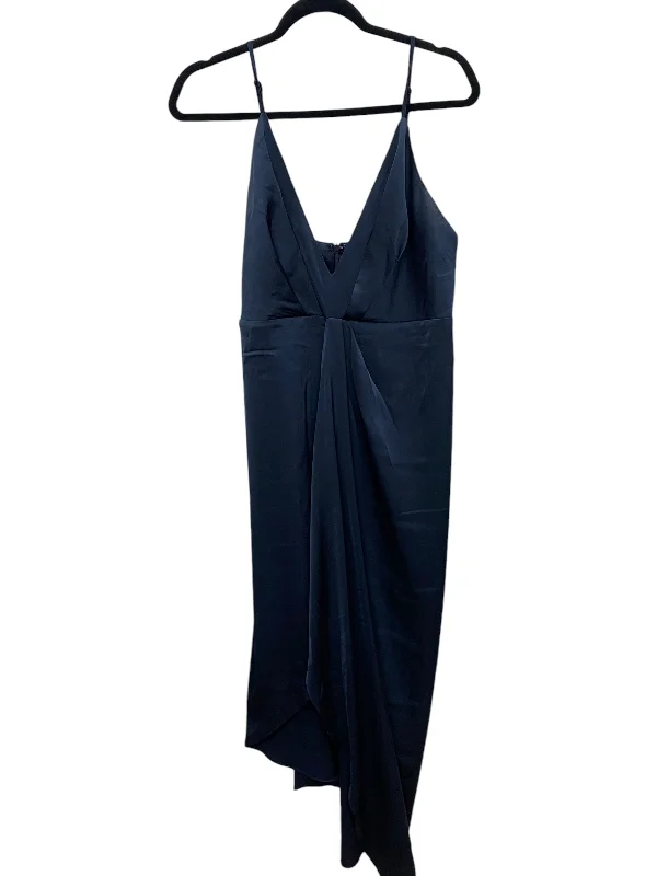 Dress Party Midi By Lulus In Navy, Size: Xl