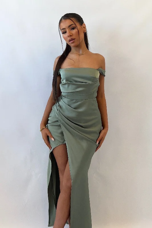 Meara Midi Dress - Sage