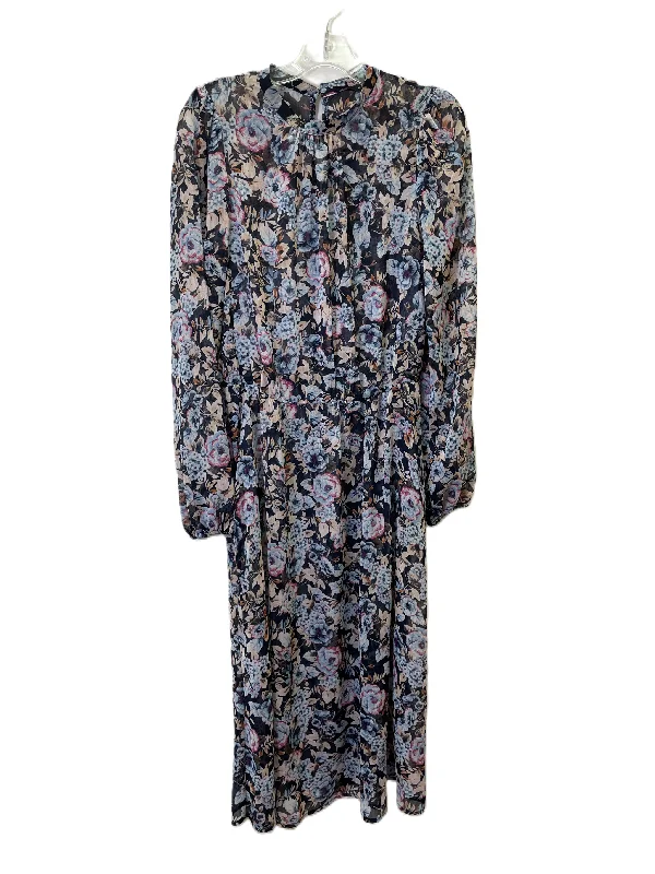 Dress Casual Maxi By Banana Republic In Blue, Size: M