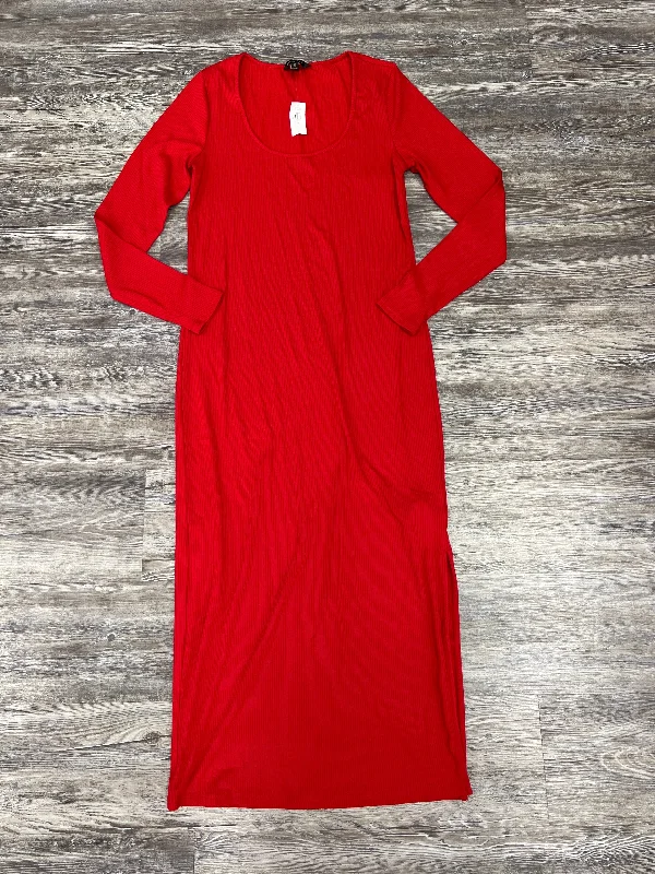 Dress Casual Maxi By Banana Republic In Red, Size: M