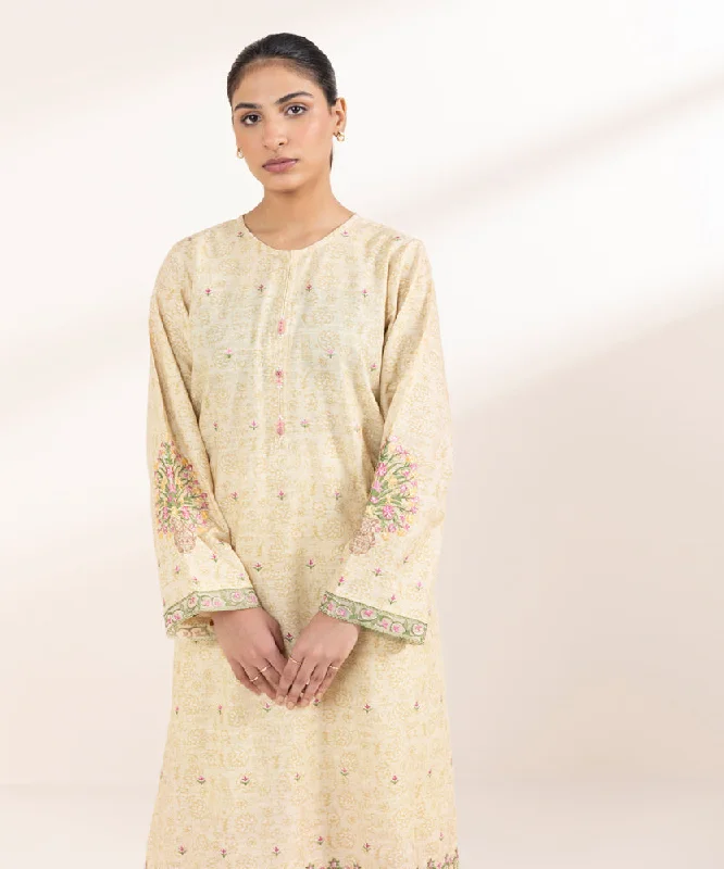 Embroidered Khaddar Shirt