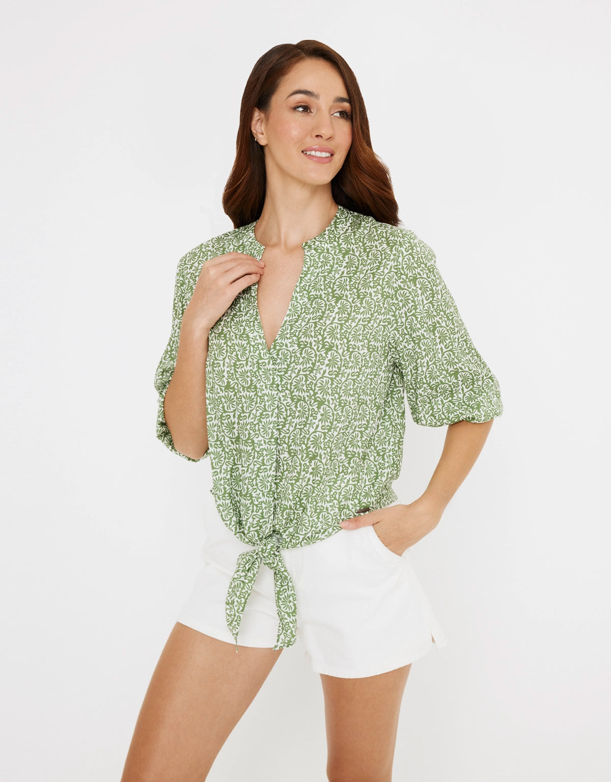 Camisa Crop Estampado - Mone