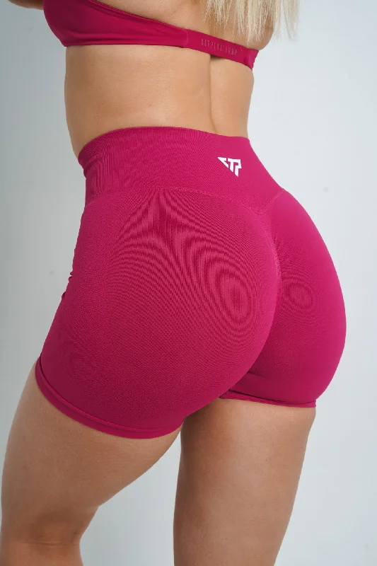 CORE SCRUNCH SHORTS - CRANBERRY