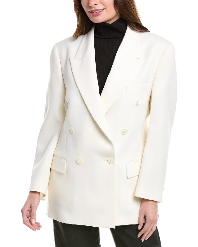 Michael Kors Collection Double Breasted Wool Blazer